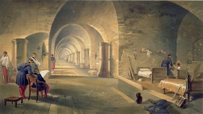 Interior of Fort Nicholas, plate from 